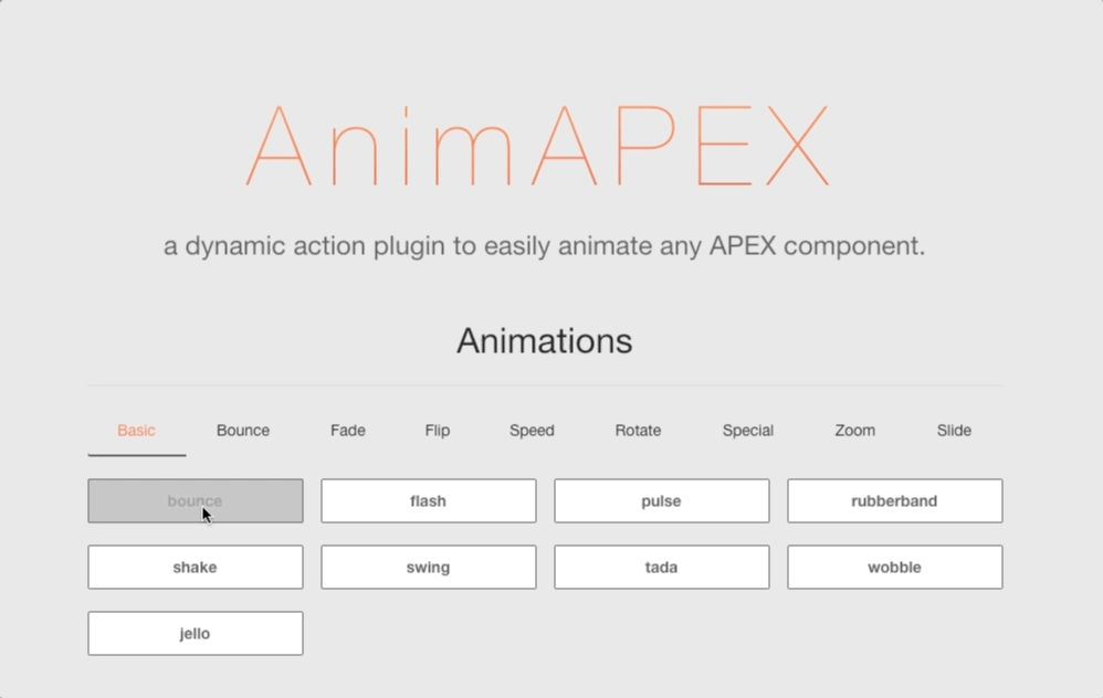 Animate your APEX application