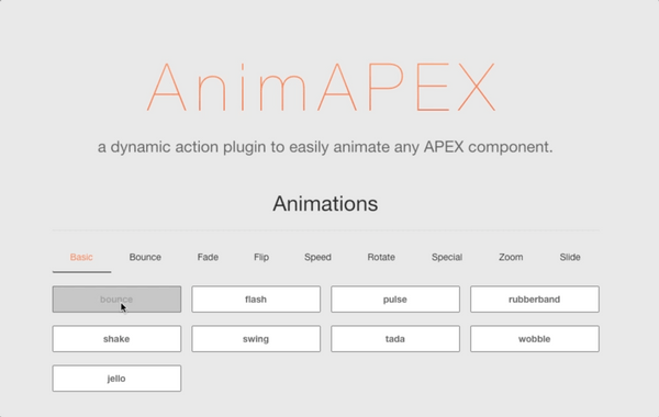 Animate your APEX application